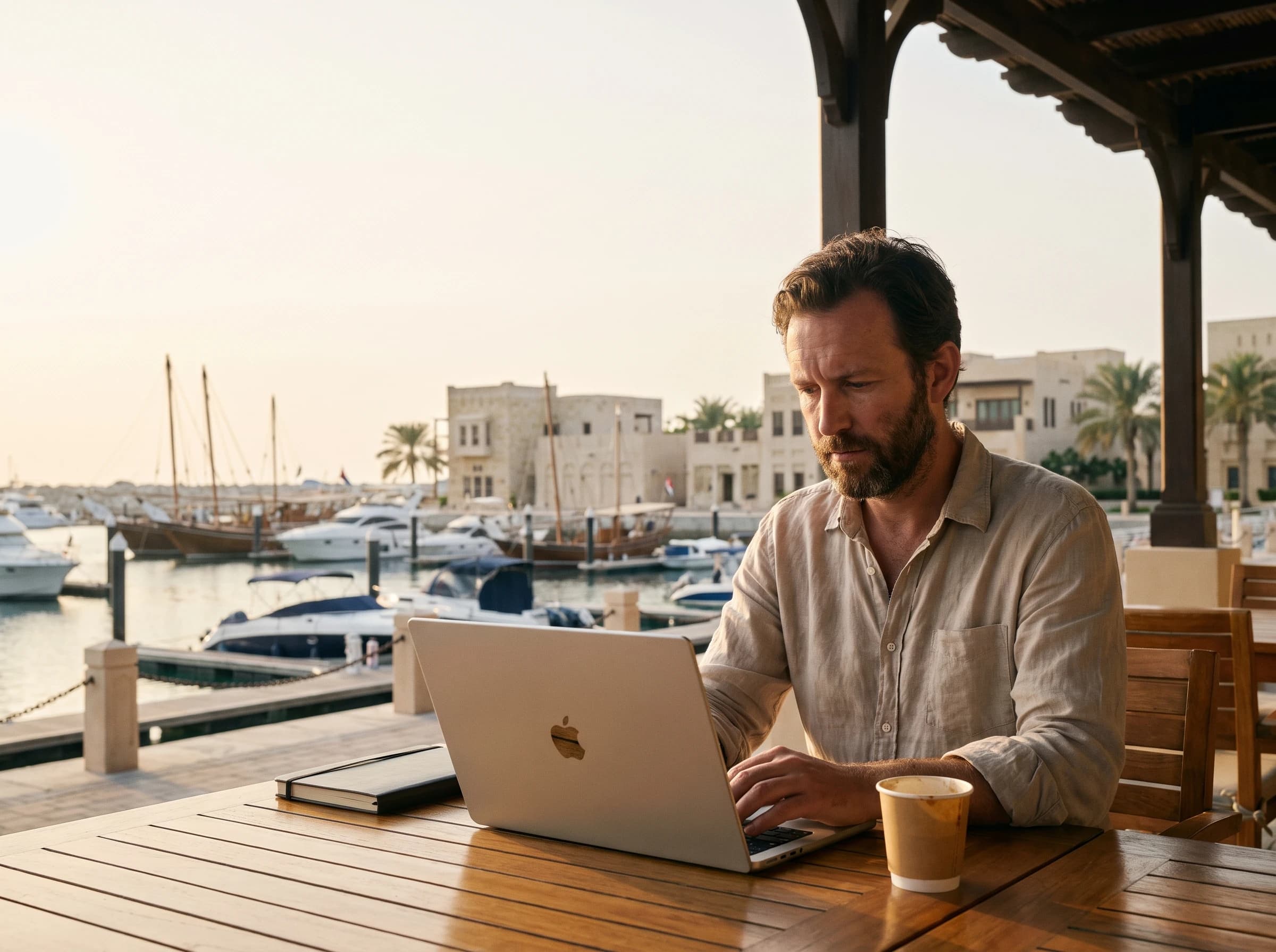 Founder working remotely from the UK